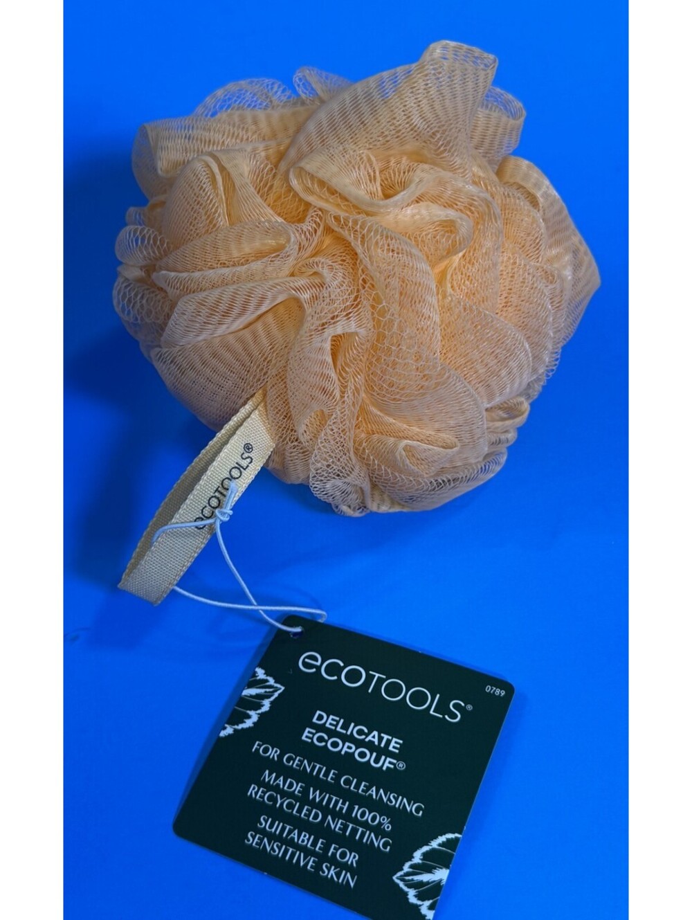 Lot of 4 EcoTools EcoPouf Peach Bath Sponges Clean Beauty, Clean Planet
